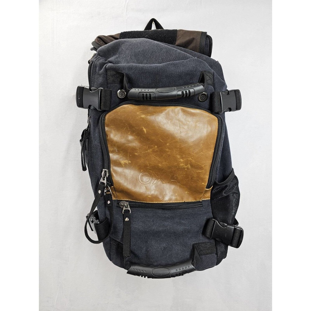 OXA Multi-Use Duffel Bag Travel Canvas Leather Backpack